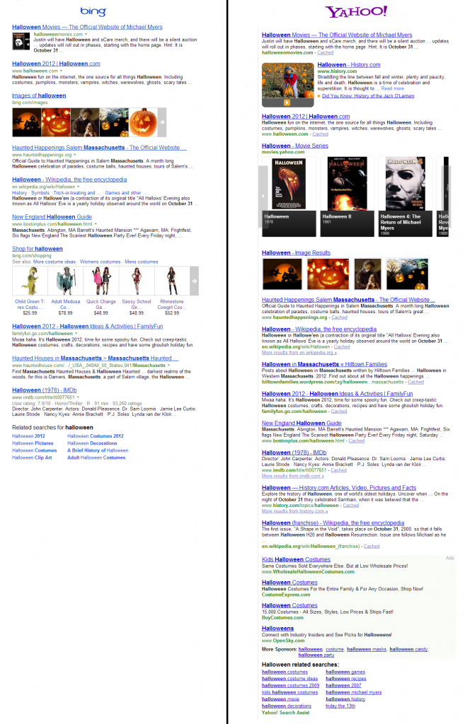 Bing Yahoo Search - Halloween