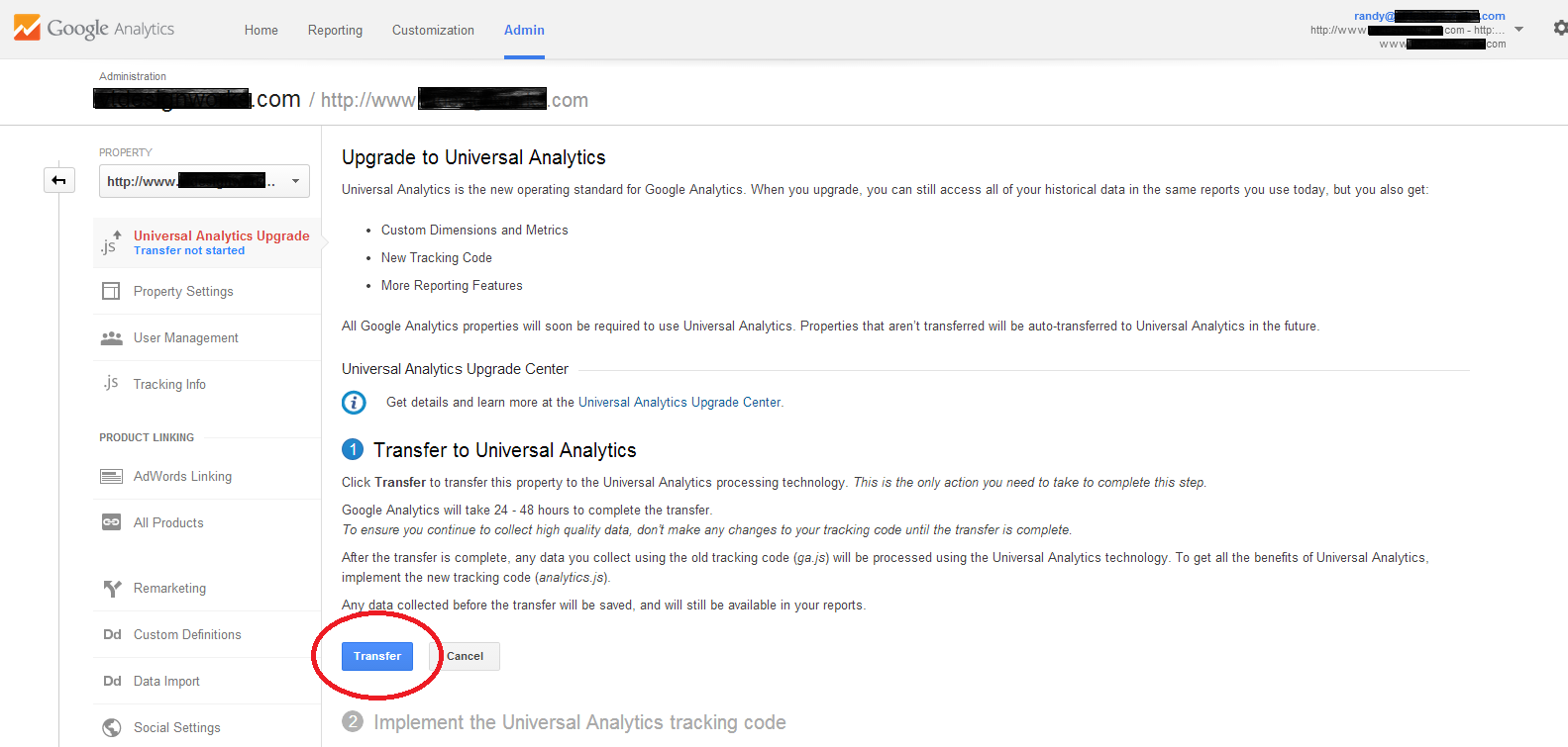 Google Analytics Universal Upgrade