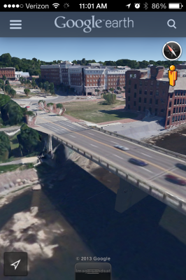 Google Earth iPhone 3D Burlington VT