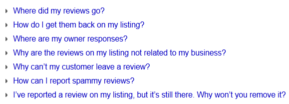 Google Places Review Q&As