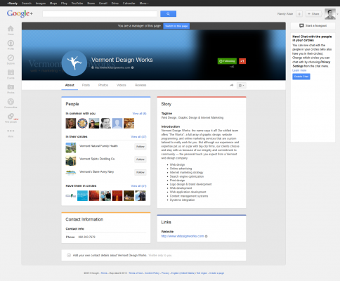 Google Plus 2 Column Layout Google Plus 2 Column Layout