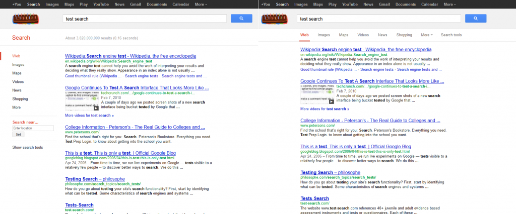 Google Side By Side Comparison Google Side By Side Comparison