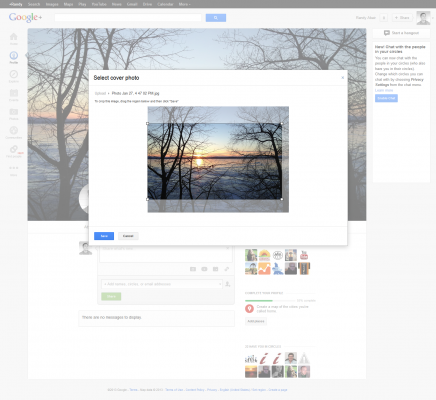 Selecting & Cropping Google Plus Cover