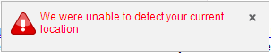 Yahoo Unable to Detect Location Yahoo Unable to Detect Location