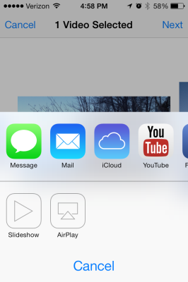 iPhone Video Share